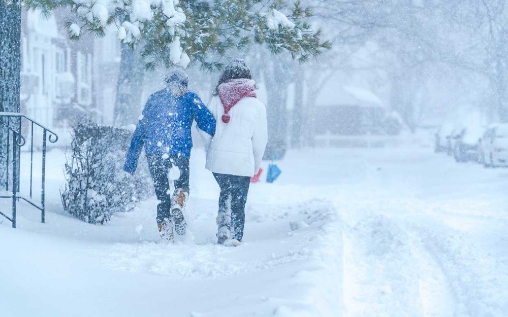 MM Blog - Friends Walking in the Snow
