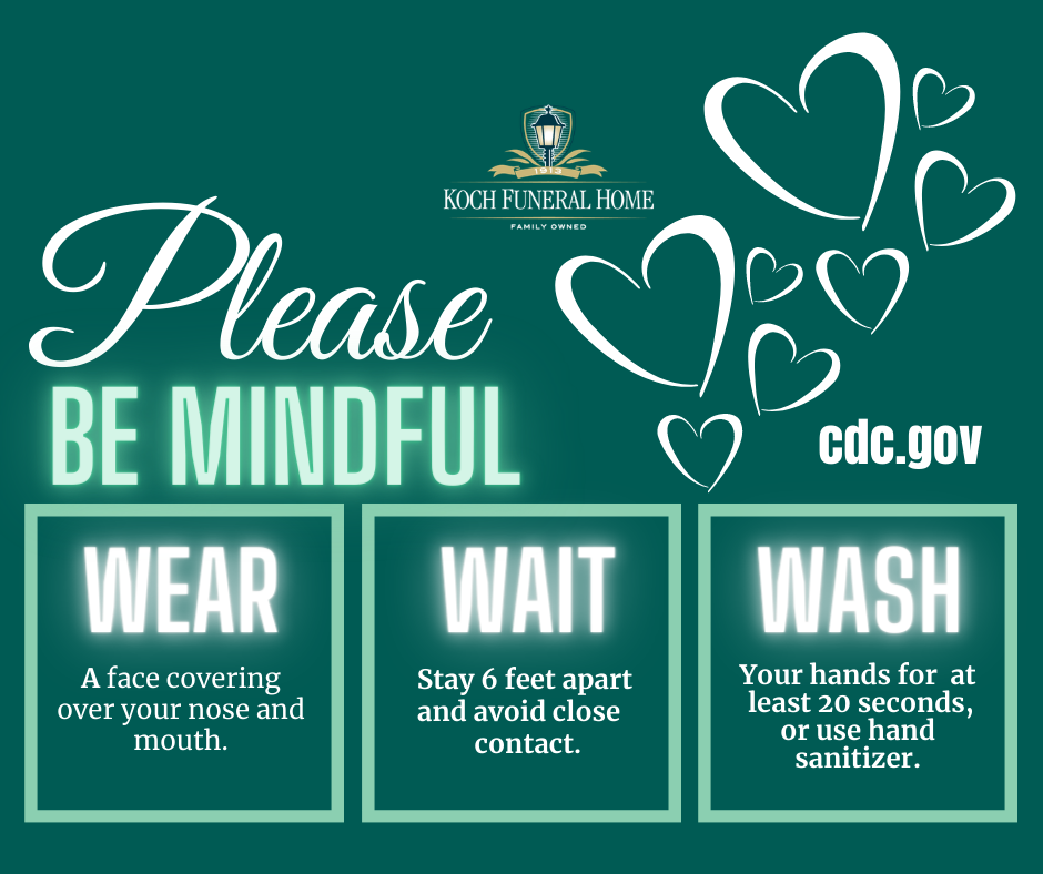 Please BE MINDFUL - WEAR, WAIT, WASH