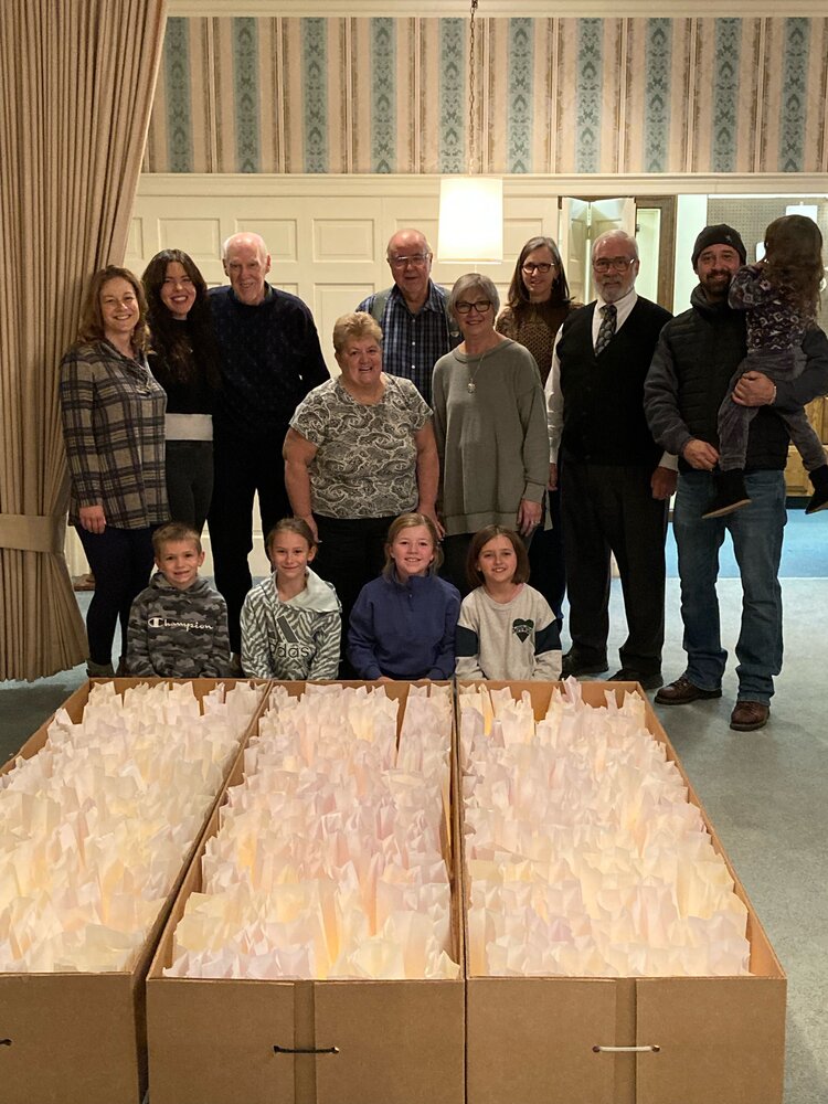 2nd Annual Luminaria Memorial Display