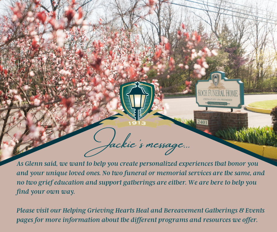 A Message from Jackie Naginey Hook 
