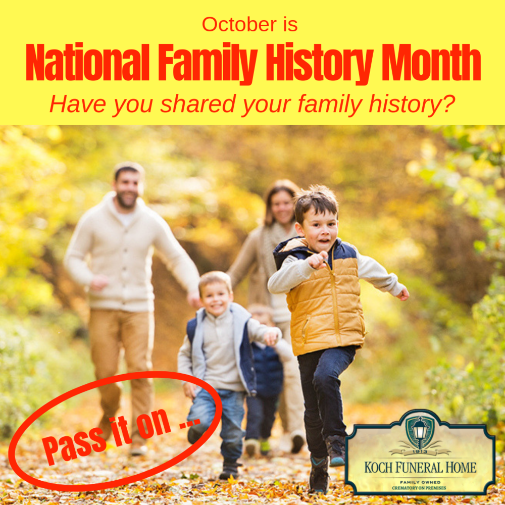 2018 - Instagram - October is National Family History Monty