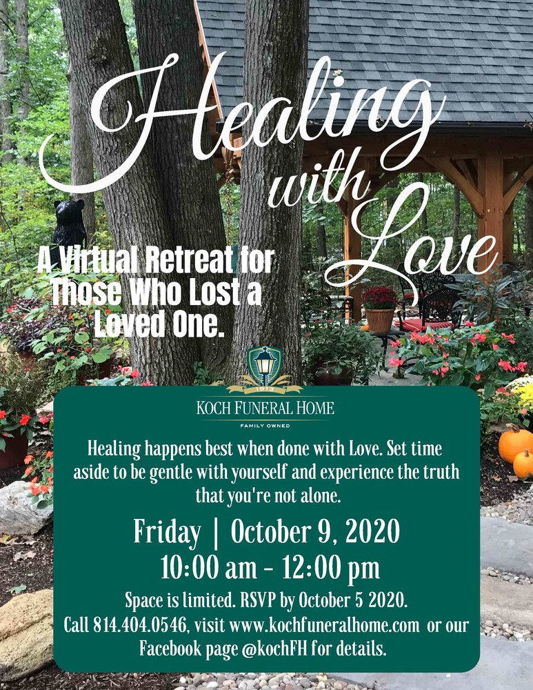 2020 - Flyer - Oct - Virtual Retreat - Healing with Love